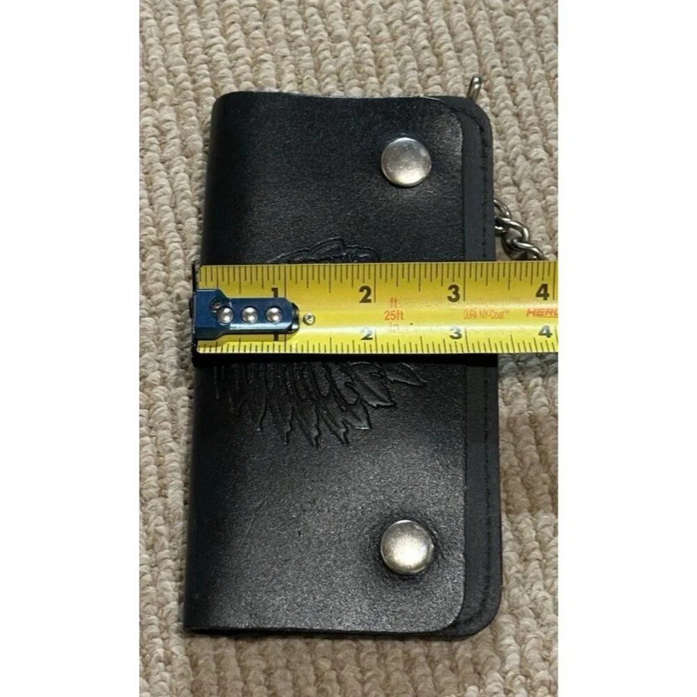 Wallet Genuine Leather USA Chain Cool moto biker retro outsiders western chief